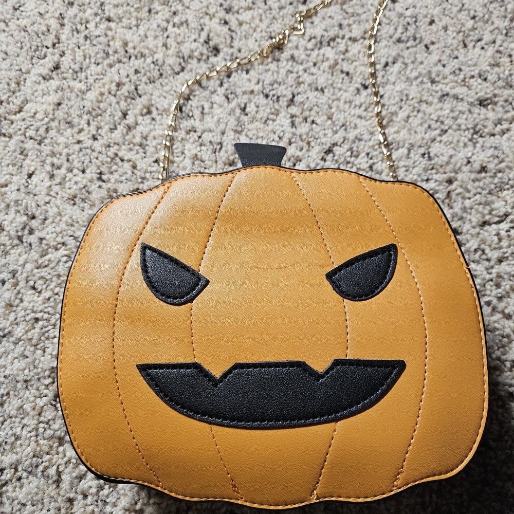 Pumpkin Face Crossbody Bag